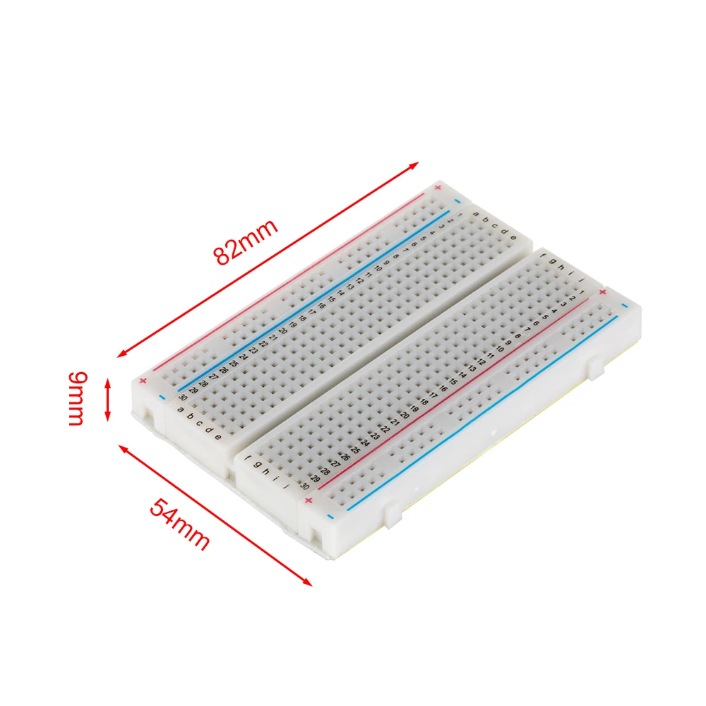 1 Pcs 400 Tie Points Solderless PCB Breadboard Mini Universal Test  Protoboard DIY Bread Board for Bus Test Circuit Board