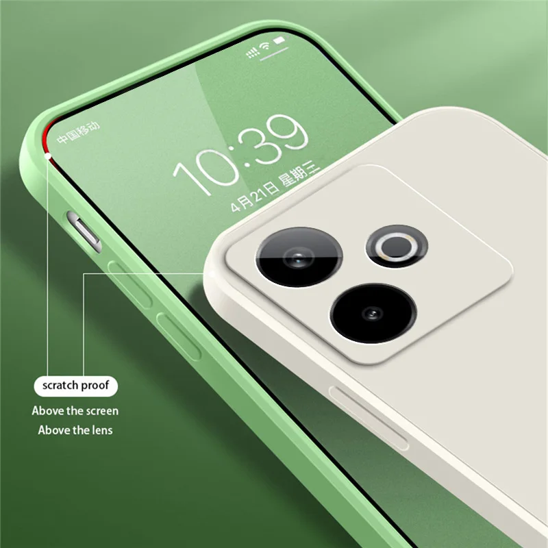 Enhanced Silicone Phone Case with Microfiber Lining - Soft and Slim Protective Cover