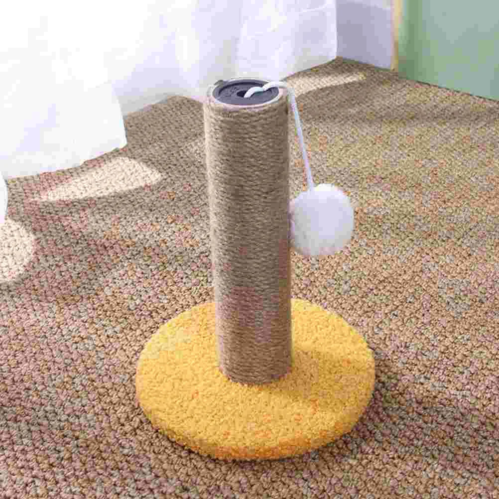 

Cat Scratching Post Hemp Rope Cat Claw Scratcher Pole for Kitten Indoor Cat Scratch Post