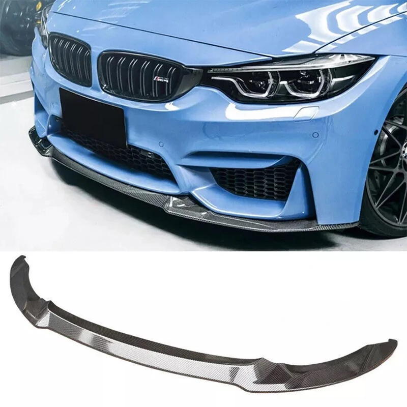 Car Bumper Spoiler Bumper Lip For BMW F80 M3 F82 F83 M4 CS Style 2015- Car Front Bumper Lips Spoiler Splitter Body Kit Front Shovel Accessories 2pcs/set