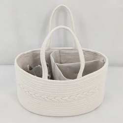 Portable Maternity & Infant Diaper and Essentials Storage Basket (Style 5)