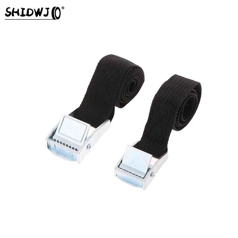 Buckle Tie-Down Belt Cargo Lashing Straps For Car Motorcycle Bike With Metal Buckle Tow Rope Strong Ratchet Belt For Luggage Bag