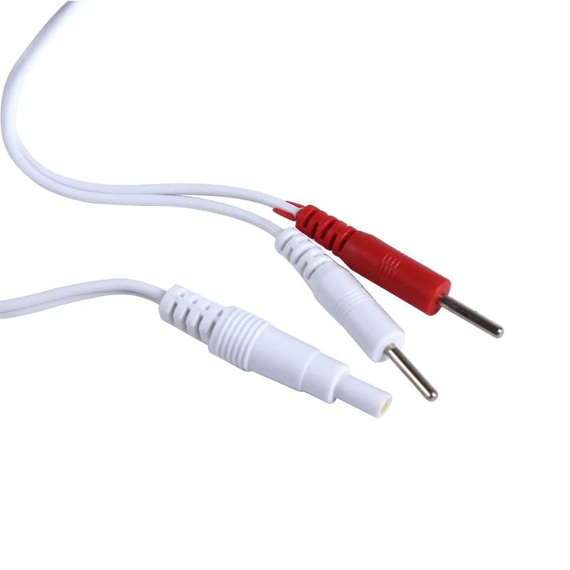 1/2pcs Electrode Cable Conductive Wire 2.5mm for Electrode Pad Digital Tens Machine Pad Lead Wires