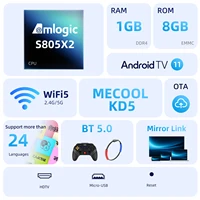 MECOOL KD5 TV Stick with  1G DDR4 +8G Netflix Google Certified 2.4G/5G WIFI Android 11 Media Receiver Stick Home Media Player - Image 4