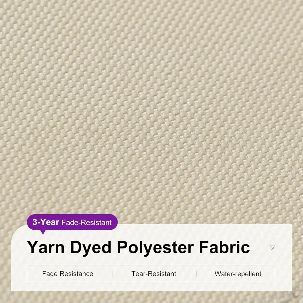 10 FT Square Cantilever Patio Umbrella with 360° Rotation & Base 5