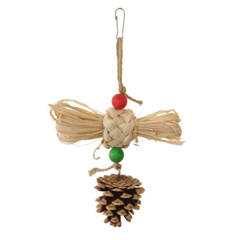 

Bird Swing Toy Birdcage Hanging Swing Perch Parrots Chewing Toy Bird Outdoor Toy