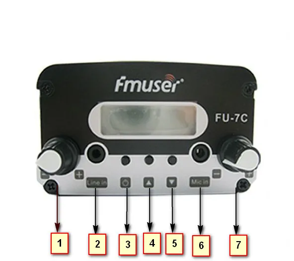 7W FU-7C FM 스테레오 PLL 방송 송신기 라디오 방송국 + CP100 원형 편광 안테나 + 동축 케이블