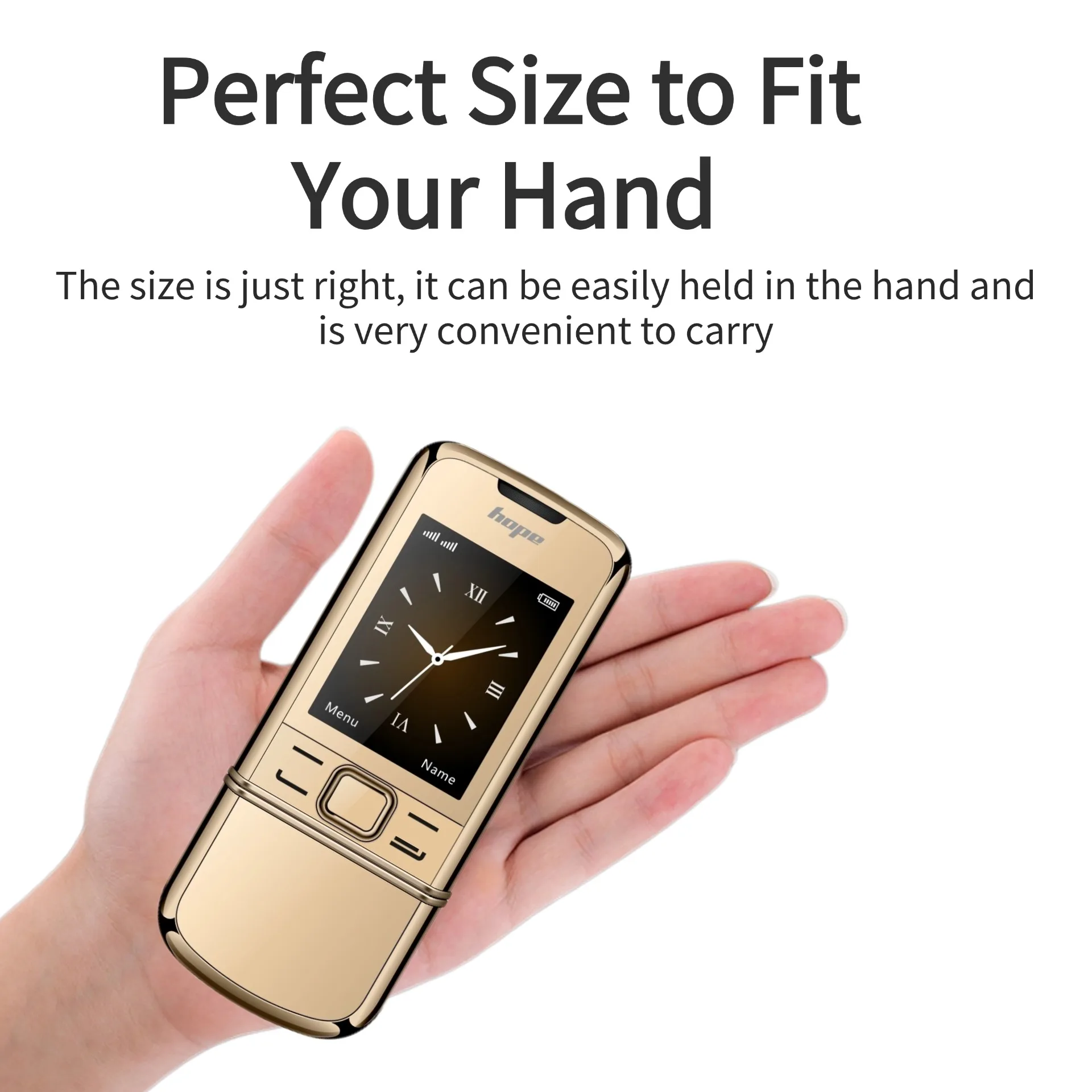 8800 Classic Retro Slider Senior Phone Dual SIM Metal Body Speed Dial Blacklist Durable Elderly Mobile Phone Big Button Luxury