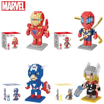 Marvel Legends lega Toys Spider Man Building Blocks Iron Man Blocks Cartoon Character building block Captain American Kids Toys 1