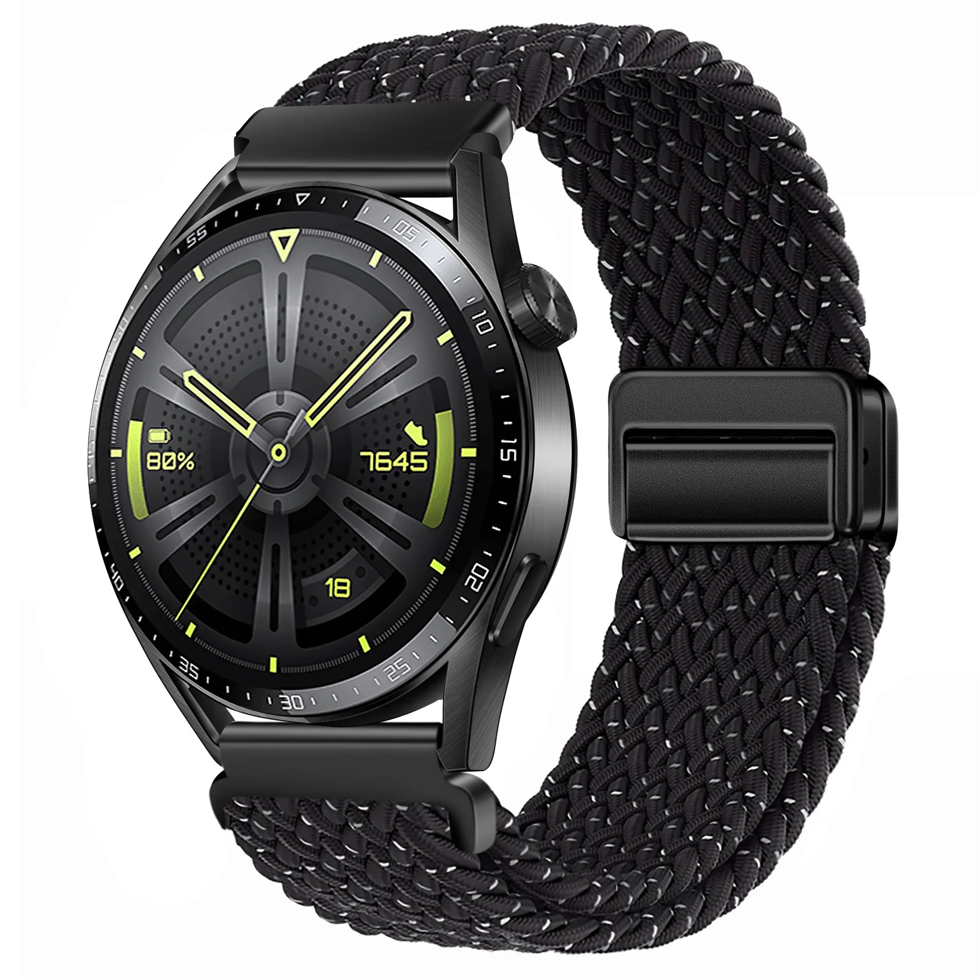 Magnetic Braided Solo Loop Sport Bracelet Band, 22mm
