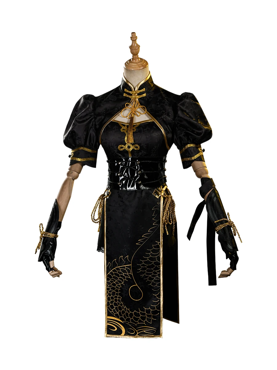 

Viper Ning Cosplay Costume Game Naraka: Bladepoint Halloween Man Sexy Woman Anime Hongye Shawl Dragon Cheongsam Suit Wig