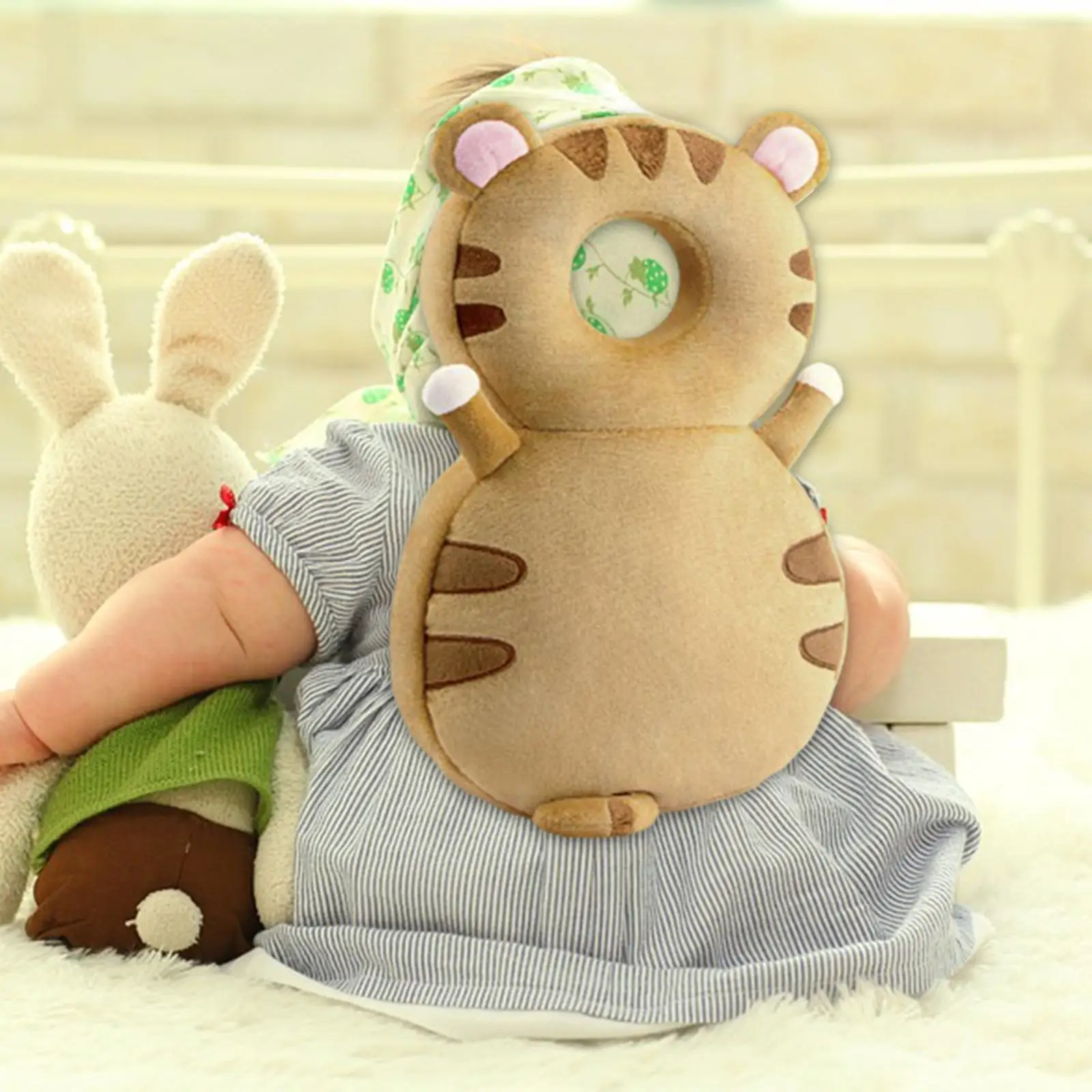 Baby Head Protector Animal Shape Backpack Wear for Crawling Walking Children