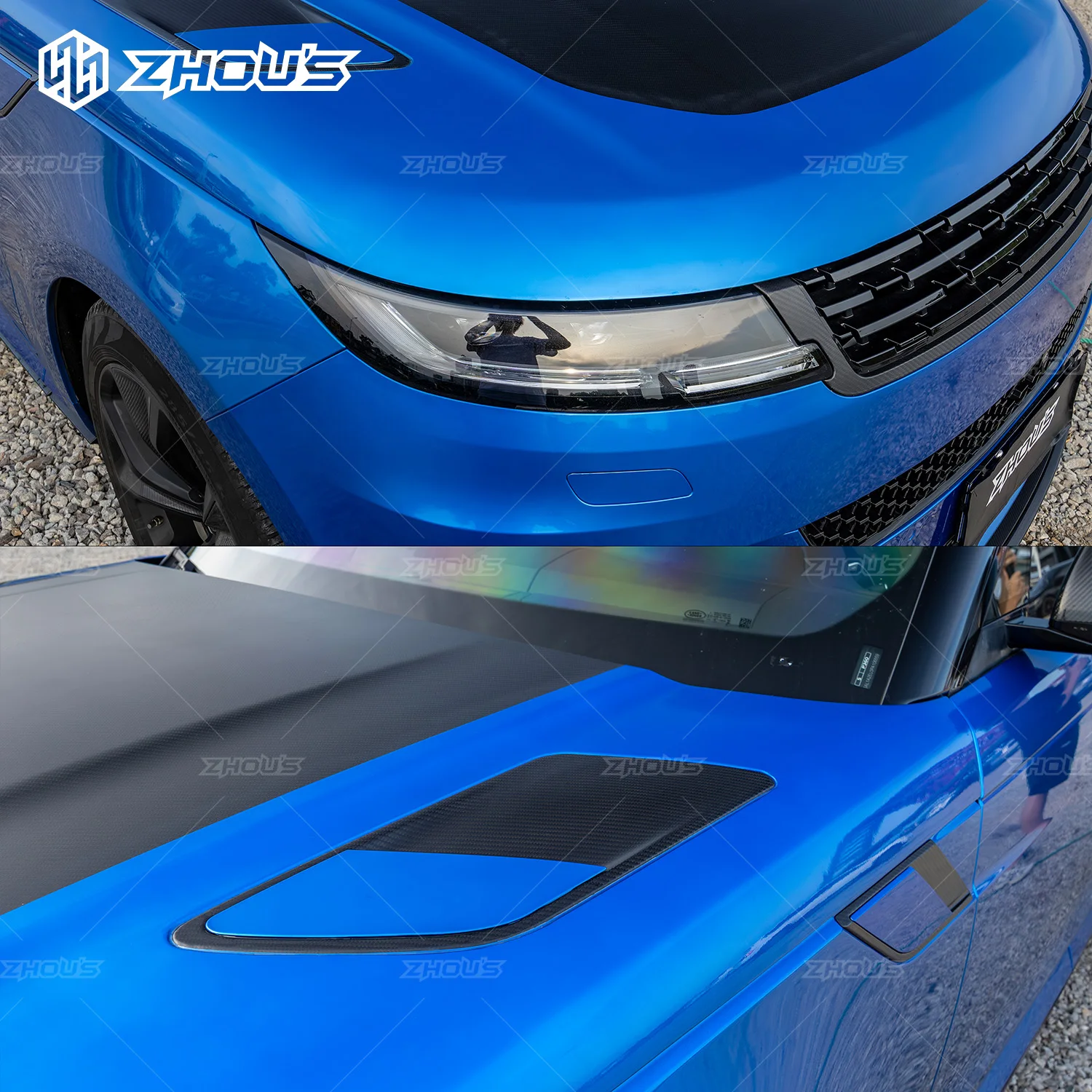 Zhous Design Latest Custom Auto Parts for Land Rover Sport L461 Side Skirt Rear Bumper SV Style Body Kit
