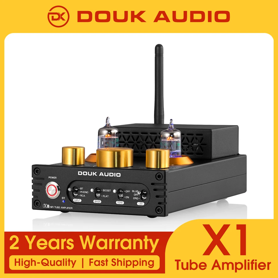 Douk Audio X1 HiFi 真空管アンプ Bluetooth5.0 レシーバーバルブ MM