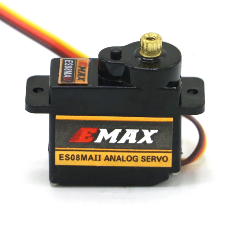 2026 New EMAX ES08MAII 12G Mini Metal Gear Analog Servo RC Hobby Simulation Servo for Car Boat Helicopter Airplane thumbnail 3