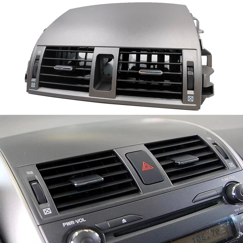

Для Toyota Corolla 2008-2013 55670-02160 55663-02060 Автомобильный Центральный приборный экран A/C выход вентиляционная панель с аварийным переключателем