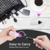 5pcs 10ml Needles Precision Tip Applicator Transparent Squeezable Needle Bottles For DIY Quilling Craft Acrylic Painting 3
