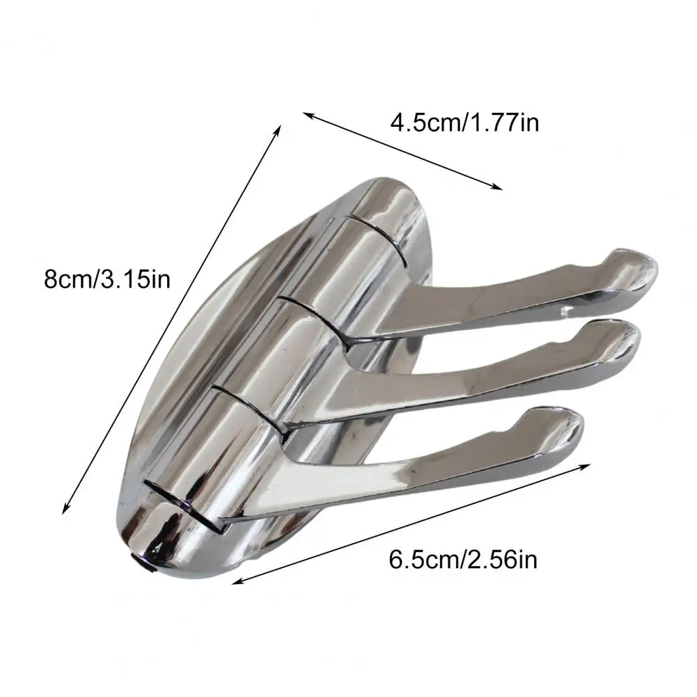 8*6.5cm Swivel Coat Hook Swing Arm Door Wall Mounted Metal Hat Umbrella Hook Folding Bedroom Bathroom Wall Hook Towel Hangers