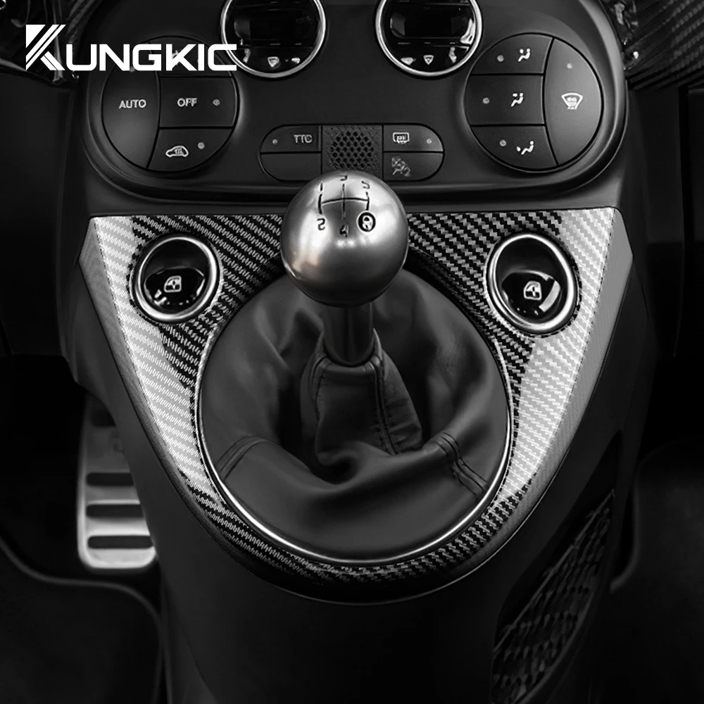 Koolstofvezel Auto Koplamp Schakelpaneel Decoratieve Sticker Voor Porsche Macan