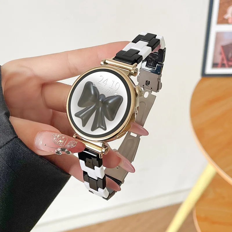 Rainbow Resin Watch Strap - Clear Strap Bracelet Accessory in 18mm, 20mm, and 22mm