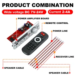 High-Power DIY Bluetooth Audio Amplifier with MP3 Decoder and FM Radio (80W)