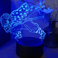 

18 Patterns Demon Slayer Anime Tanjiro Lamp Setup Nezuko Zenitsu Figure Kimetsu No Yaiba Manga Deco RGB 3D Room Decor Agatsuma