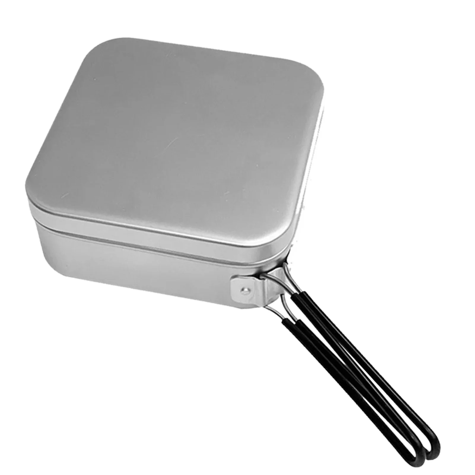 

Portable Lunch Box Aluminum Camping Cookware Lightweight Fire Available Convenient Bento Box For Outdoor Camping Hiking Picnic