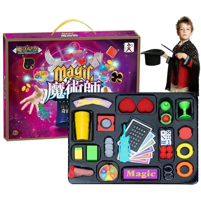 

Kids Magic Kit Magic Set For Kids Toys Gift Bag Set For Children Kids Magic Tricks Pranks Performance Props For Children Boys