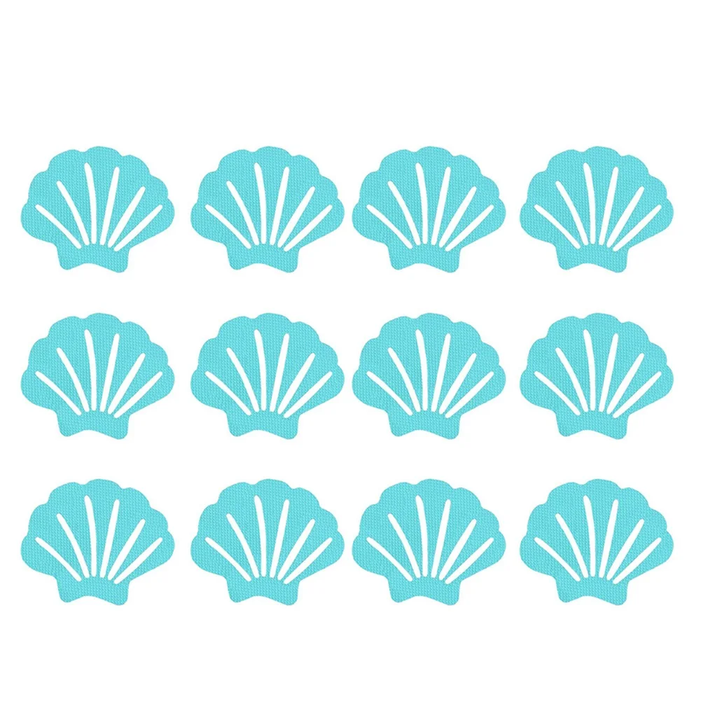 Anti Slip Stickers 12pcs Shell Shape Anti Slip Stickers Anti Slip Bath Grip Stickers Shower Strips Pad Waterproof Adhesive Floor Safety Tape