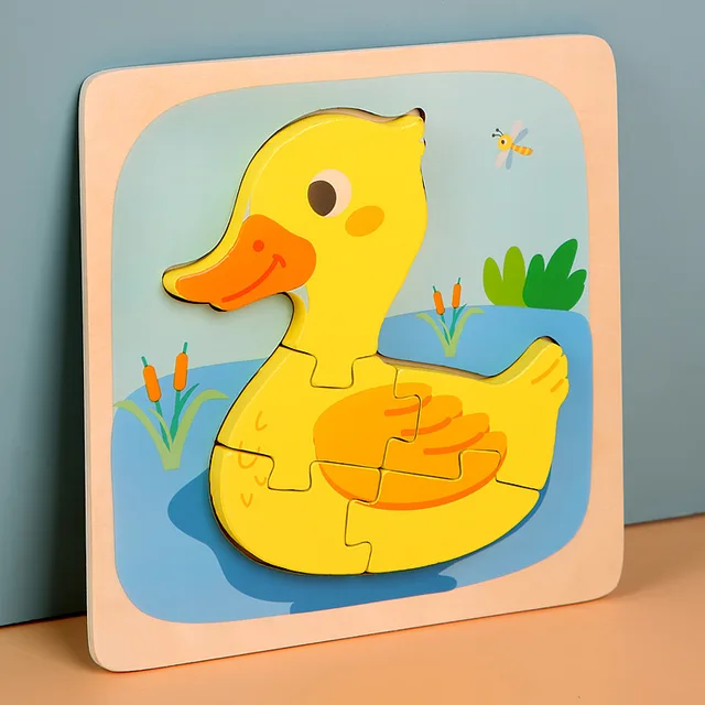 Cartoon Early Education 3D Jigsaw Puzzles Toy Puzzle Animal Children Toys 6