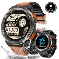 LaNikar New Smart Watch KE5 3ATM Waterproof Original Design Sports Watch With Compass And Altitude Barometer LED Flashlight Call 1