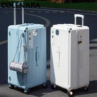 Valise à roulettes COLENARA grande capacité, épaisse, pour étudiants, hommes et femmes, avec cinq roues et amortisseurs 1
