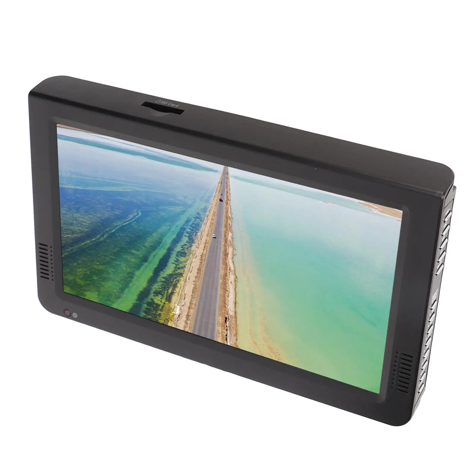 10 Inch Portable LED TV 110-240V, 1080P Digital Display for outdoor Use-EU Plug