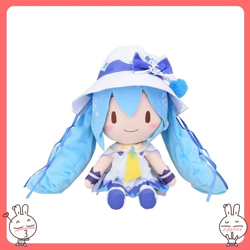 

Пятно аниме Sega Kawaii Hatsune Miku плюшевая Каган Fufu лук снег Hatsune 2014 свадебное платье плюшевая кукла для девочек плюшевые детские игрушки подарки