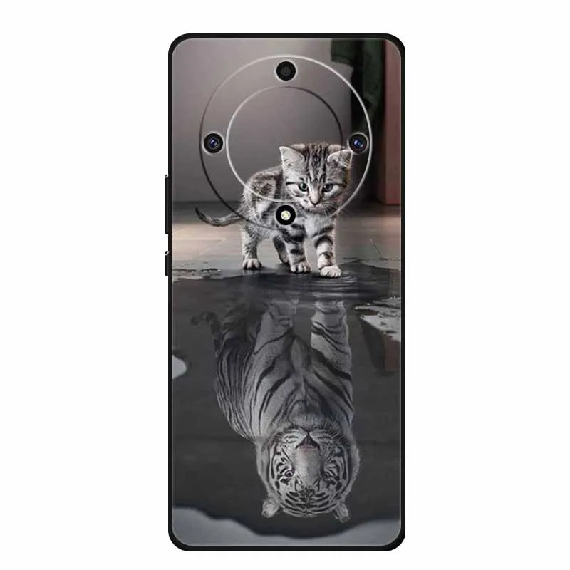 Cat Design Soft TPU Silicone Phone Case
