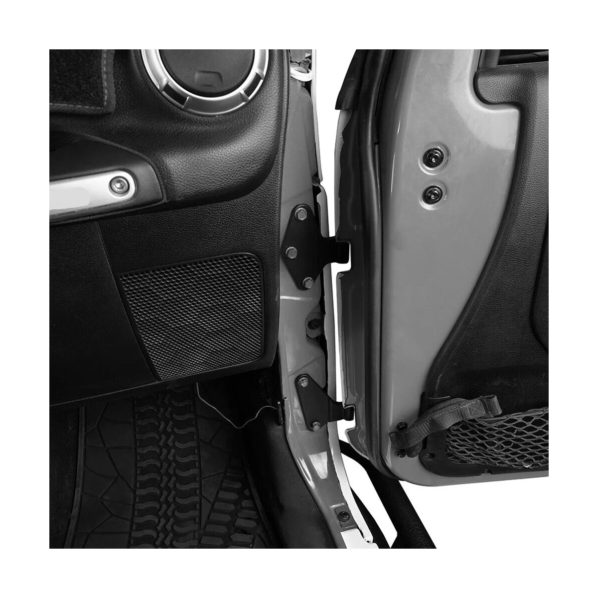 

Комплект креплений для боковых 4 дверных петель кузова автомобиля из нержавеющей стали для Jeep Wrangler JK 2007-2018