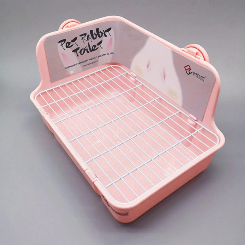 Potty Trainer Corner Litter Box Pet Pan Bedding Small Animal Rabbit Hamster Guinea Pig Ferret Gerbil Chinchilla Pet Litter Box