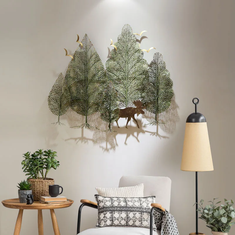 

Simple Restaurant Porch Wall Decoration European Three-dimensional Wall Decoration Wrought Iron Wall Decoration Butterfly