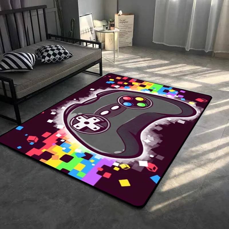 3D Printing Gamer Rugs Entrance Carpet Door Mat Home Carpet Living Room Floor Mat For Children Non-slip Bathroom