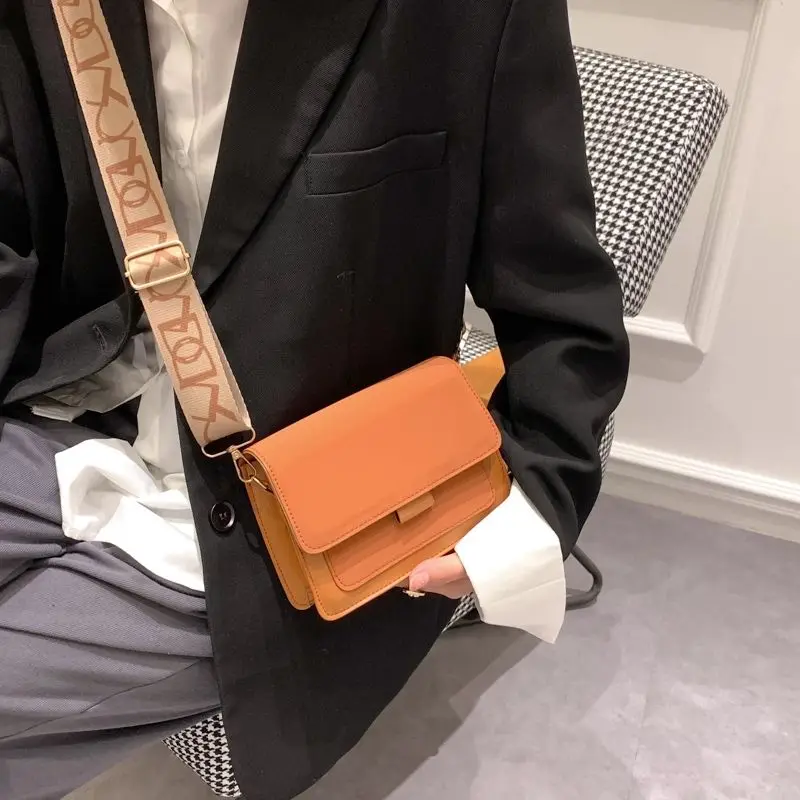 Fashion Small Women's Shoulder Bag PU Leather Crossbody Bags for Women Trend Designer Handbags Cell Phone Purse