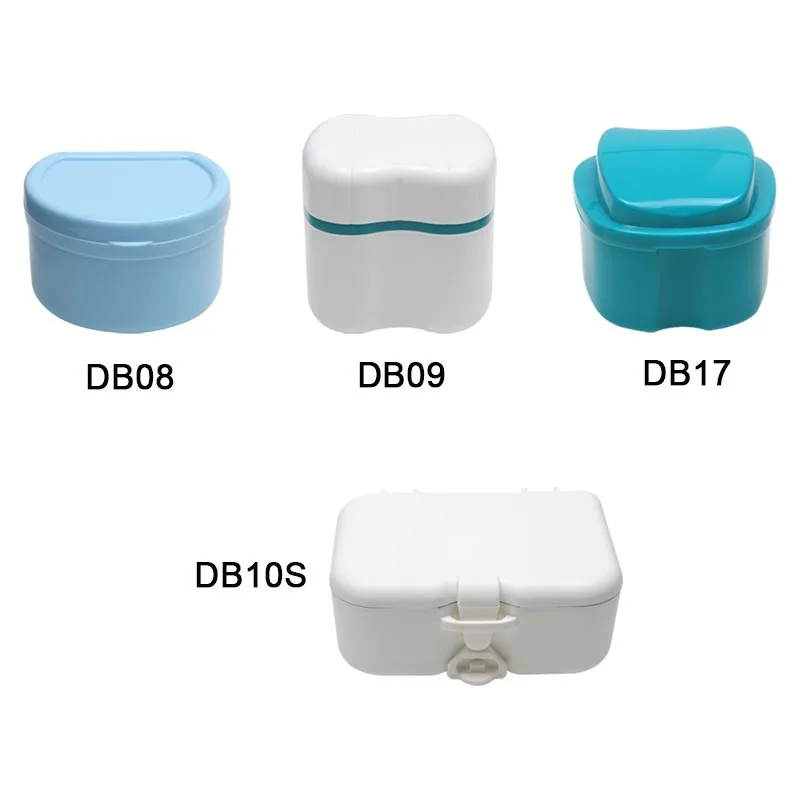 

Denture Box with Net False Teeth Storage Box Tray Box Dental Instrument 10pcs