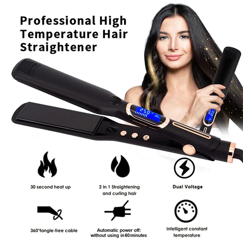 Hair Straightener Culer 500F High Temperature Fast Heating 260C Keratin Treatment Ionic planchas parael cabello lisseur cheveux 2