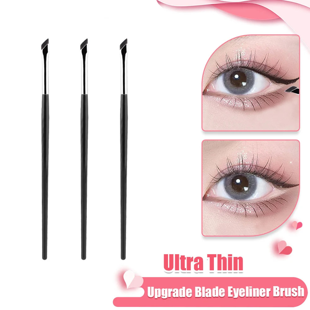 UpgradeBladeEyelinerBrushUltraThinFineAngleFlatEyebrowBrush