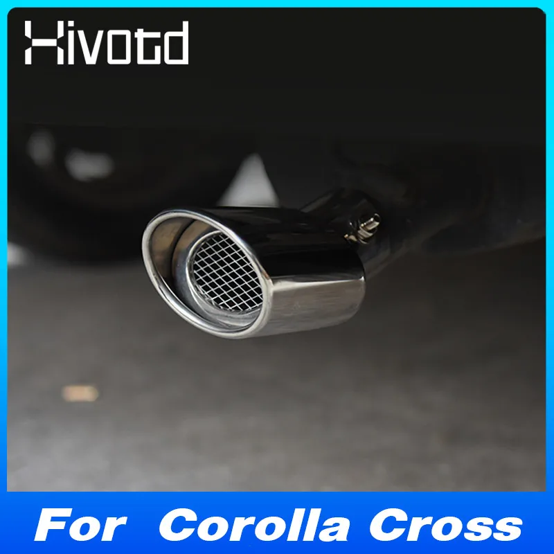 Steel Stainless Car Exhaust Pipe Tail Muffler Trim Parts For Toyota