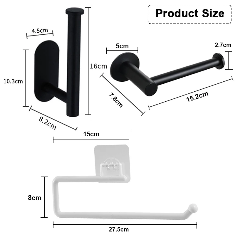 Toilet paper rack Toilet paper holder Toilet roll holder Stainless Steel Shelf Wall-mounted Perforated Roll Paper Bath Ball Rack Creative Toilet Paper Rack Toilet Bathroom Appliances