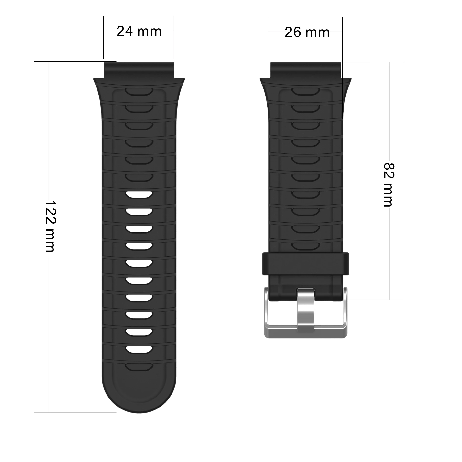 Sport Silicone Watch Band Strap - Stylish Wristband Bracelet Accessory