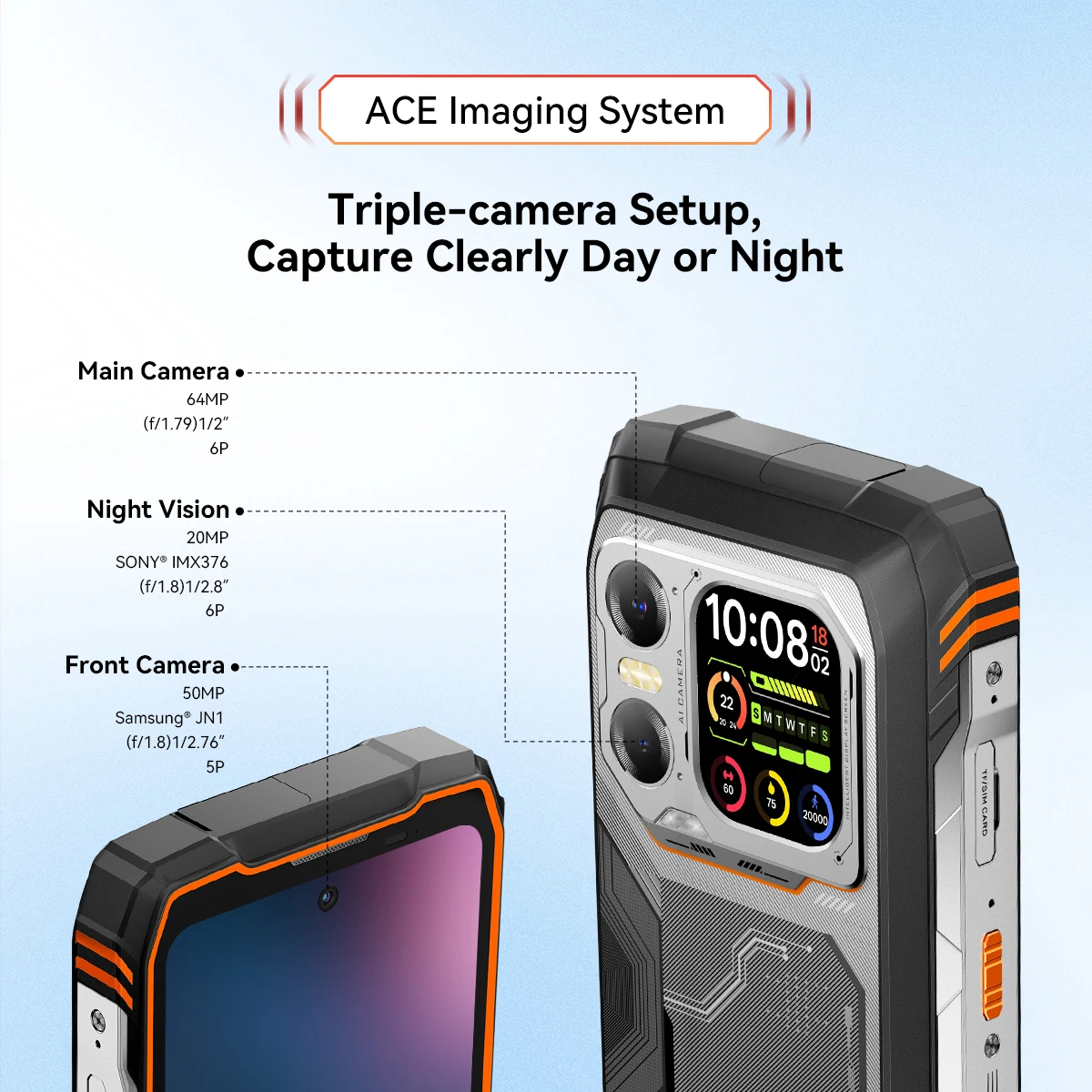 Blackview XPLORE 1 Walkie Talkie Rugged SmartPhone ,MTK Dimensity 7050,20000mAh,6.78" 120Hz Display,Android 15W Walkie Talkie