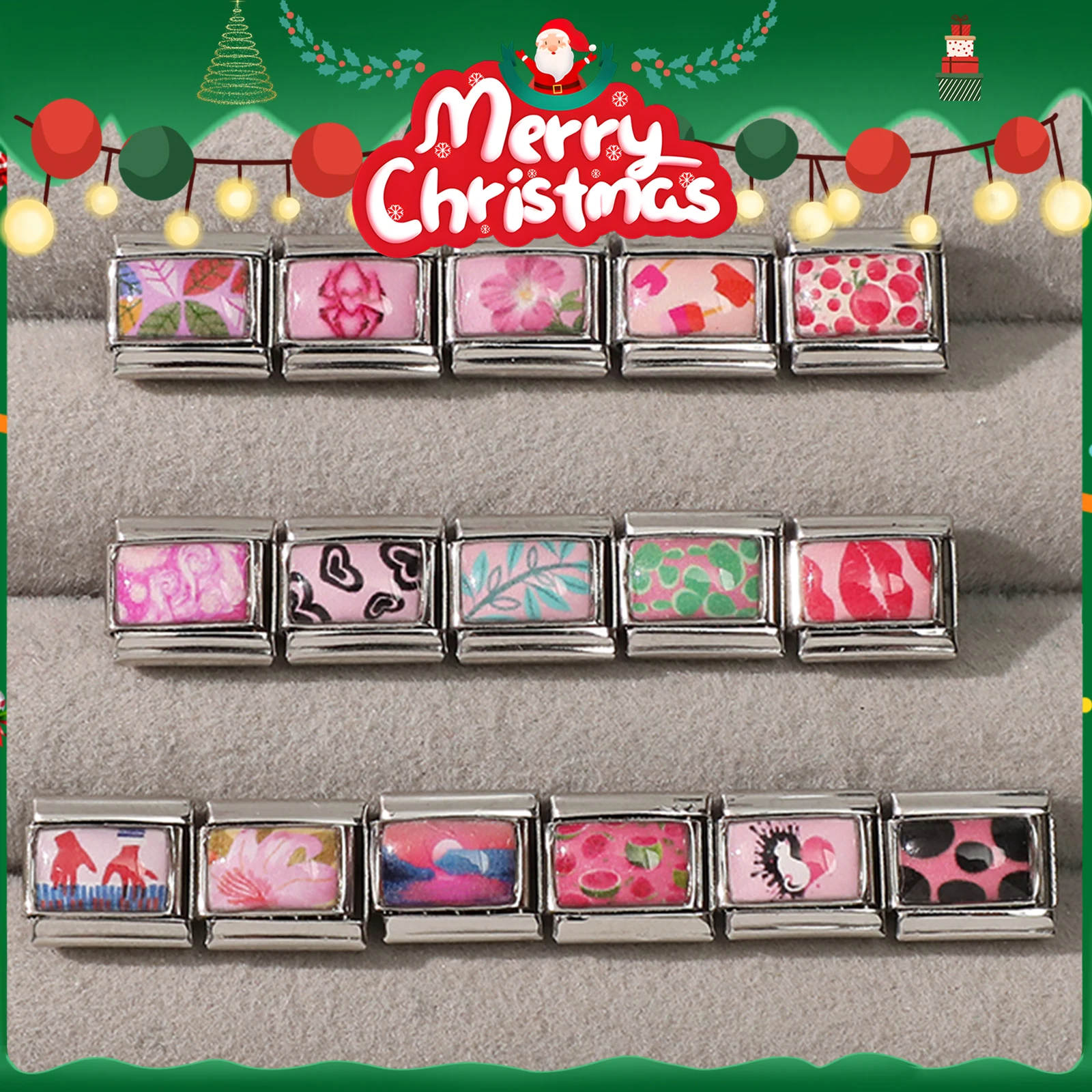 Pink | Series | Charm Bracelet | Stainless Steel | Accessories
