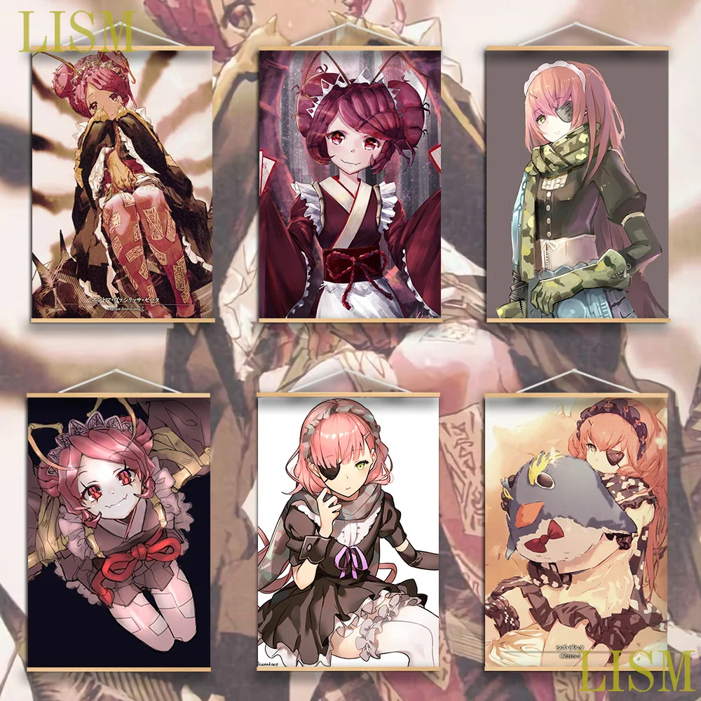 

Overlord CZ2128 Delta Entoma Vasilissa Zeta Anime Poster canvas painting Solid Wood Hanging Scroll for HD Print wall decor