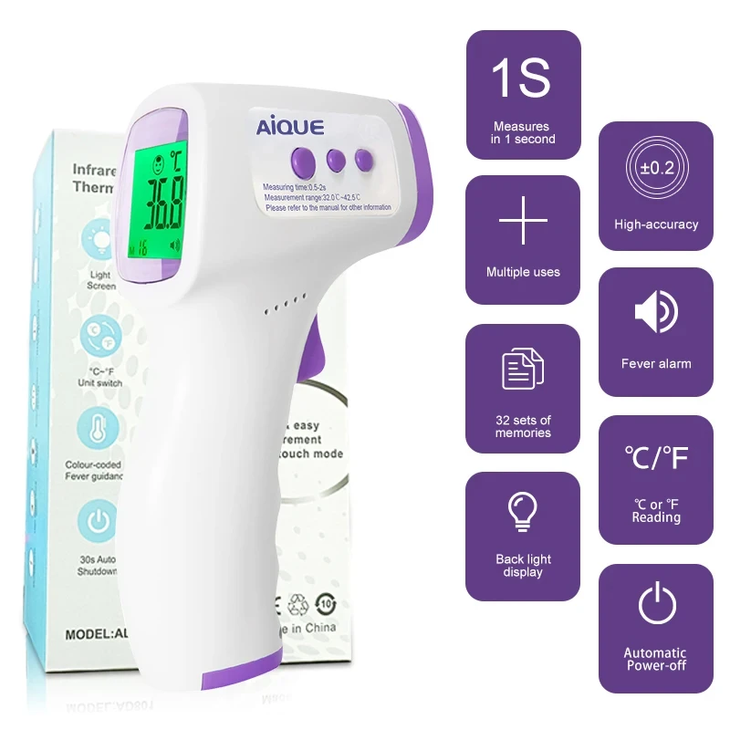 Forehead Digital Thermometer Non-Contact Infrared Medical Thermometer for Baby Adults Body Temperature Fever digital thermometer